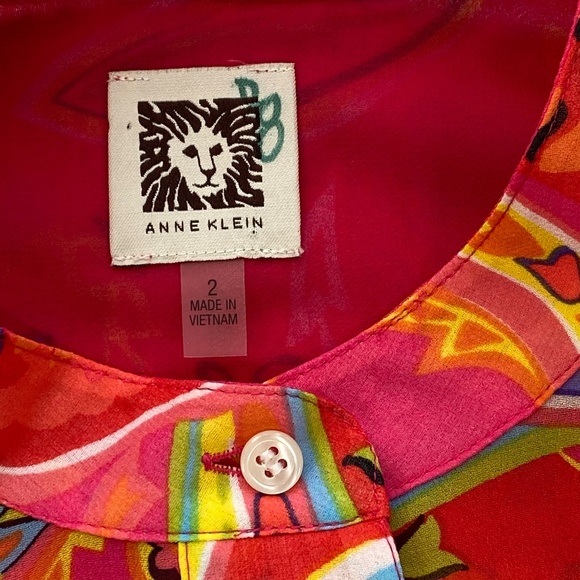 Anne Klein Tunic Size 2 - Picture 7 of 8